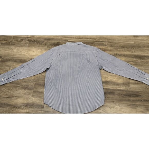 Chase Edward Golf Stripe Blue White Button Down Long Sleeve Men Shirt XL NWT - Picture 2 of 7